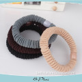 Fashion wrinkled customized crochet human hair ponytail elastic wrist band